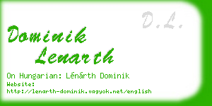 dominik lenarth business card