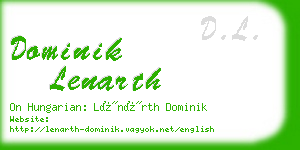 dominik lenarth business card